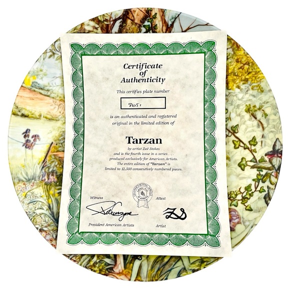 Collectors Plate Zoe’s Cats Plates Sniffer & Tarzan by Zoe Stokes - Picture 4 of 8